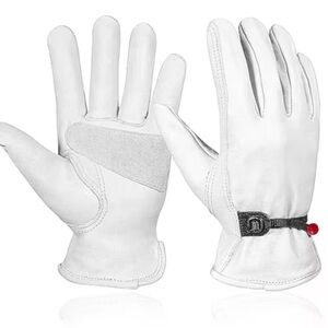 Goat Skin Leather Gloves - Med